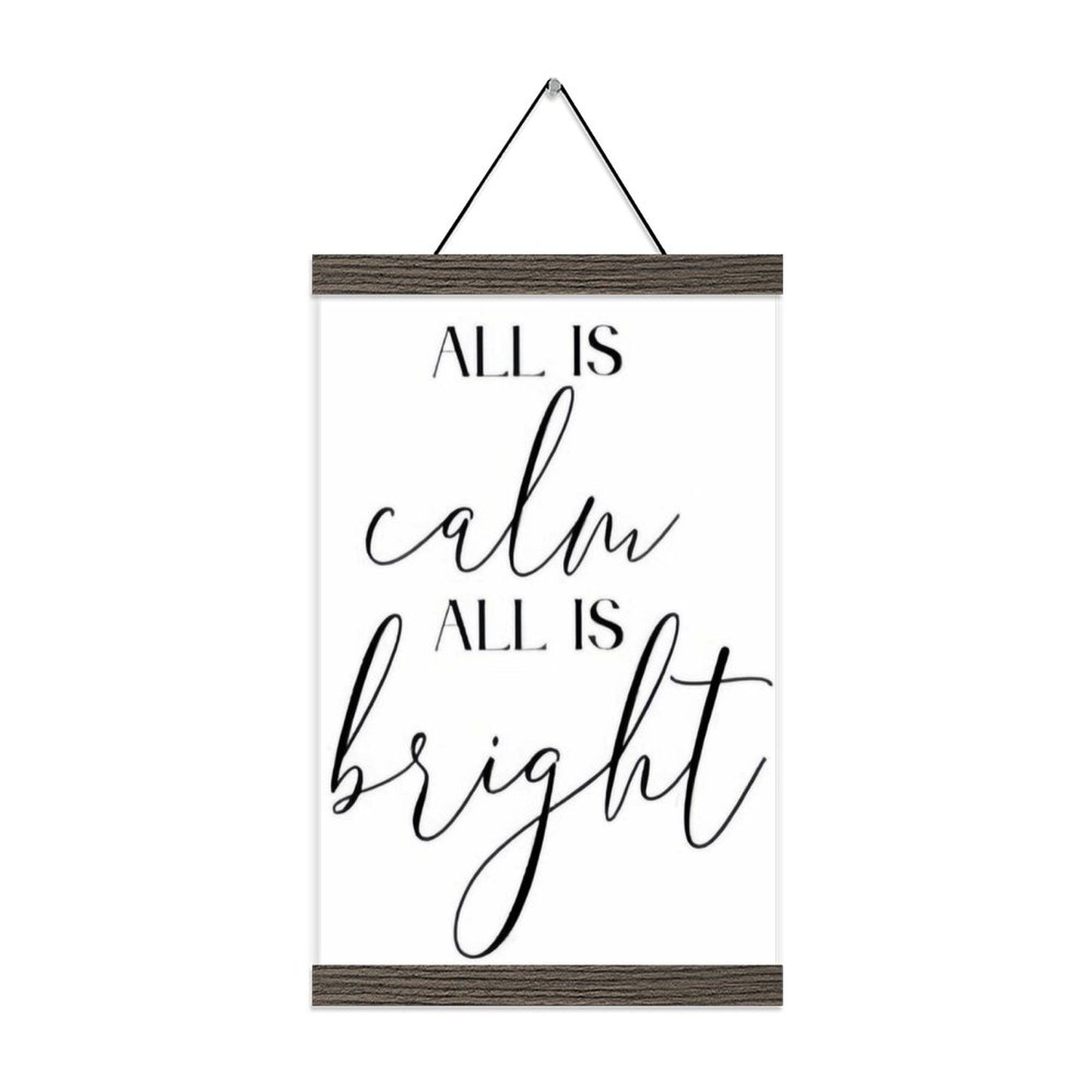 Custom Photo Prints with Magnetic Hanger Frame Canvas Poster Prints (Brown) - Printgiftyk