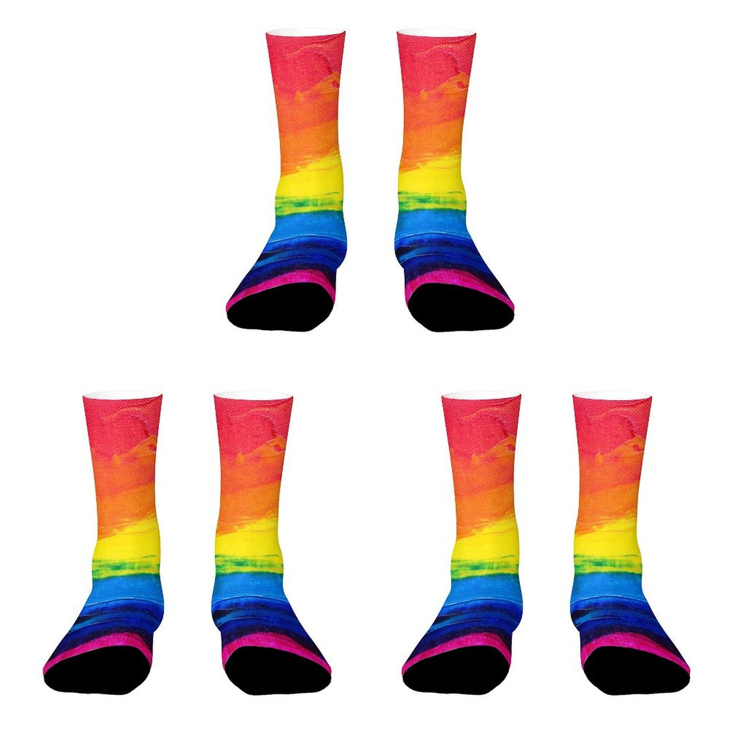 Custom Socks with Picture Text, Personalized Unisex Sock Gifts for Men Women - Printgiftyk