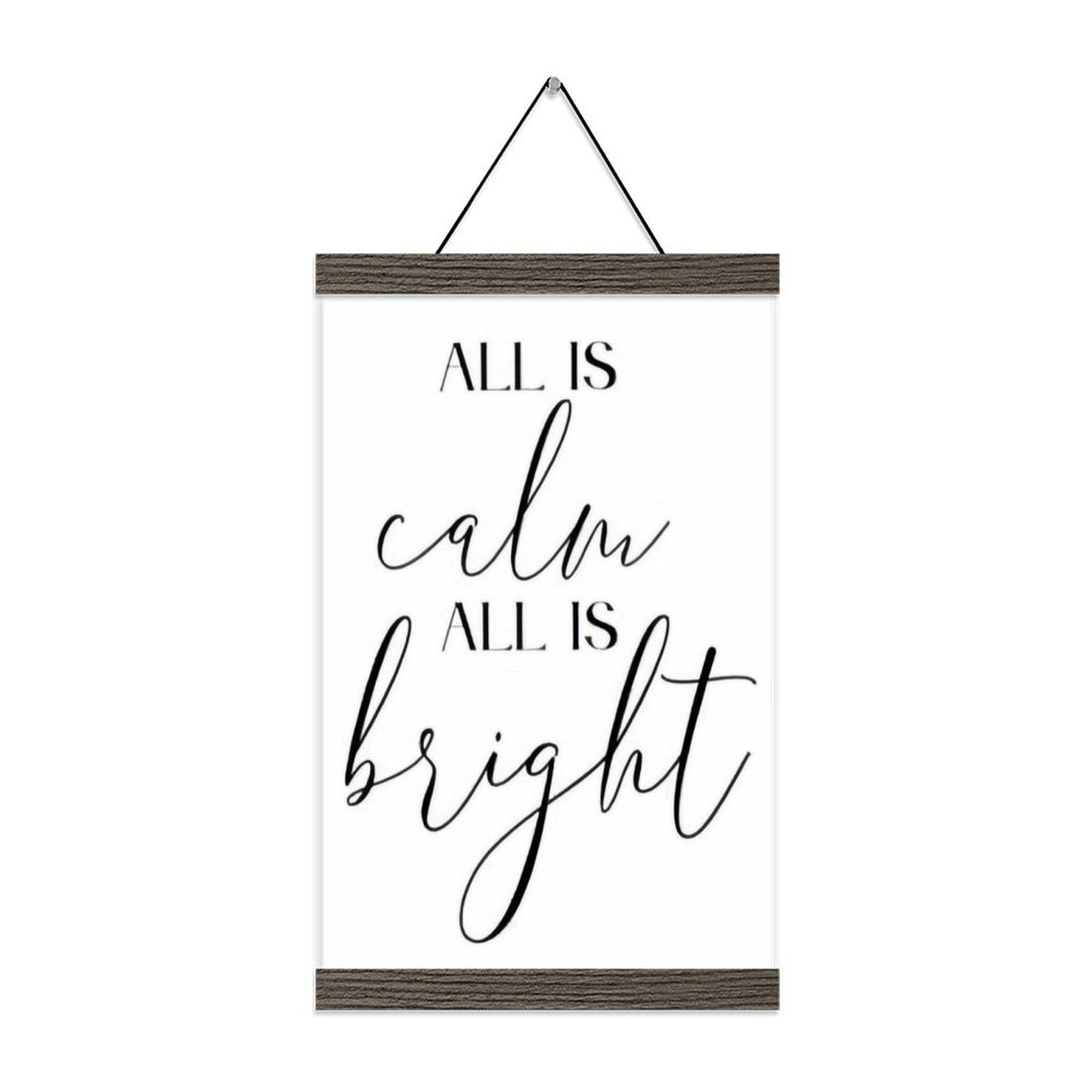 Custom Photo Prints with Magnetic Hanger Frame Canvas Poster Prints (Brown) - Printgiftyk