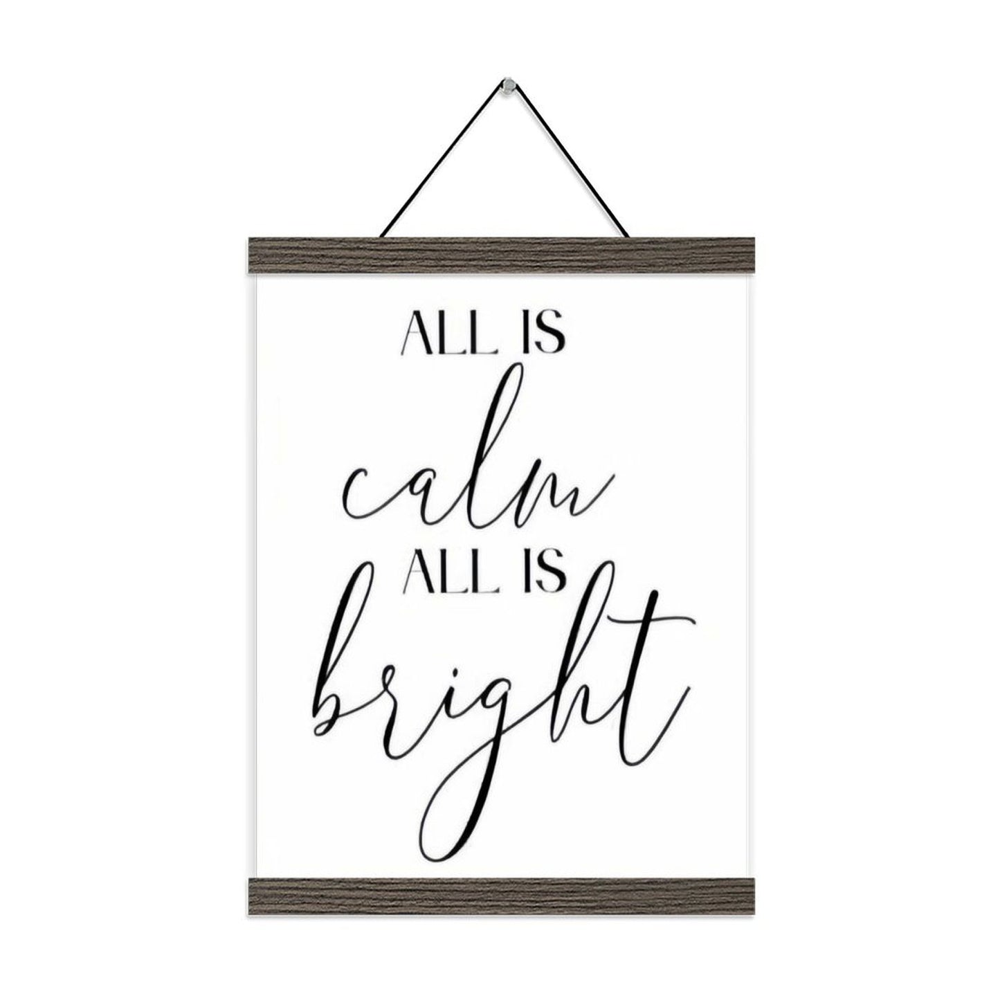 Custom Photo Prints with Magnetic Hanger Frame Canvas Poster Prints (Brown) - Printgiftyk