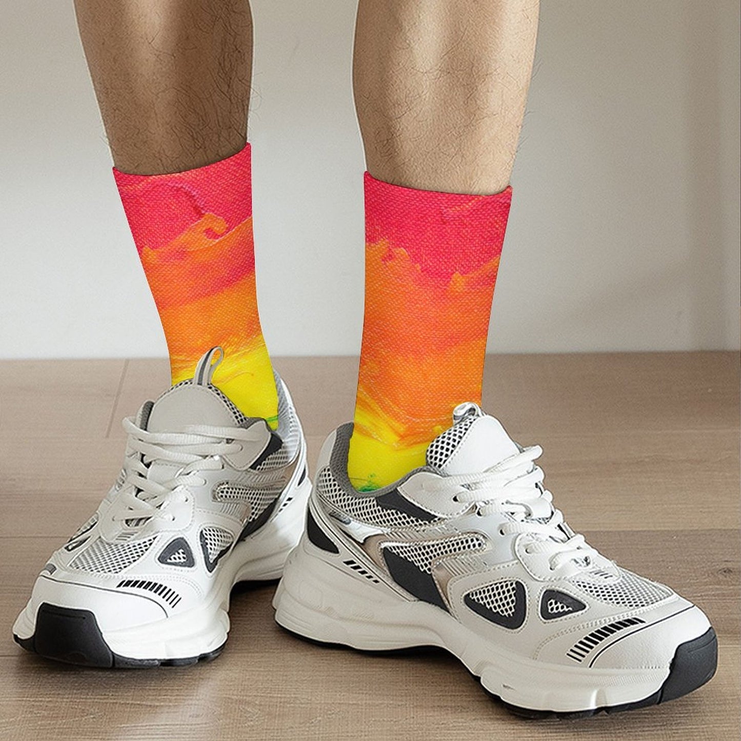 Custom Socks with Picture Text, Personalized Unisex Sock Gifts for Men Women - Printgiftyk