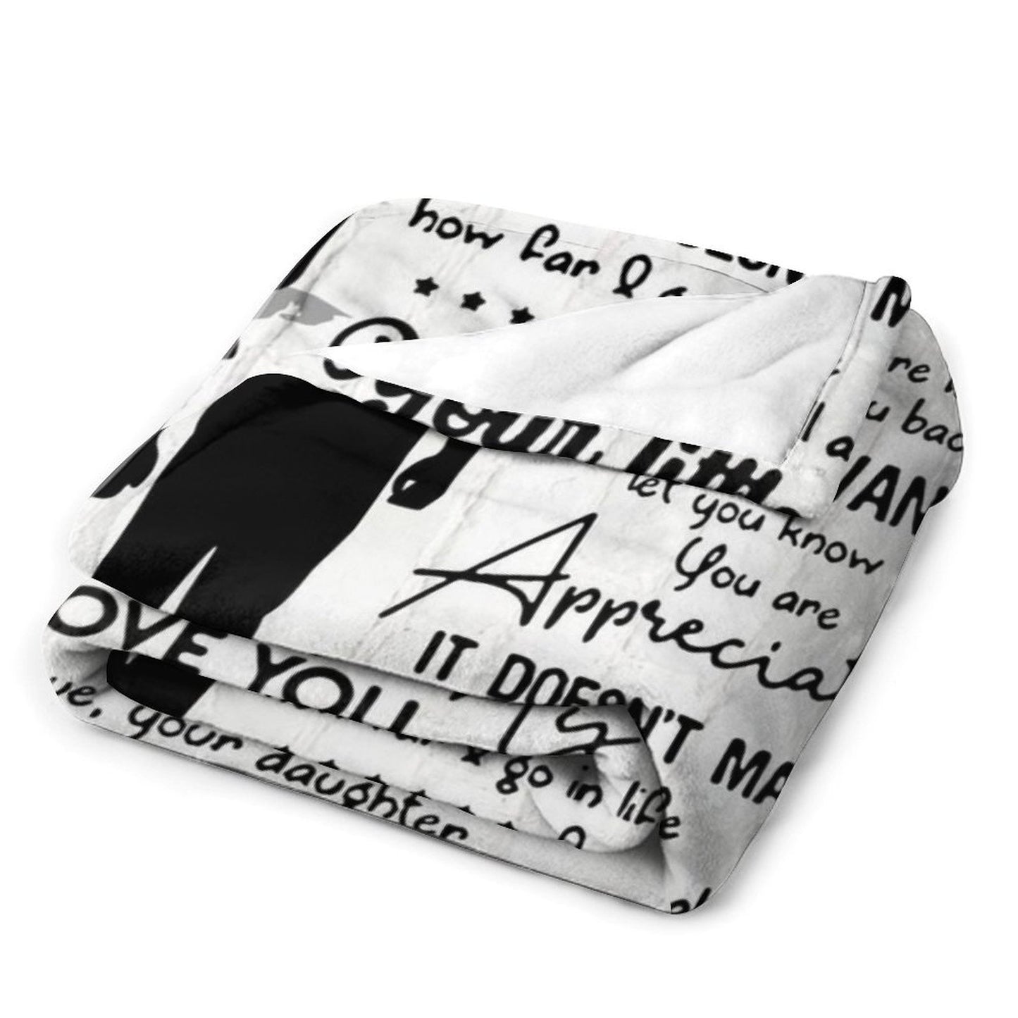 Gifts for Dad from Daughter to My Dad Blanket Best Gift for Fathers Day Birthday Christmas Valentines Day - Printgiftyk