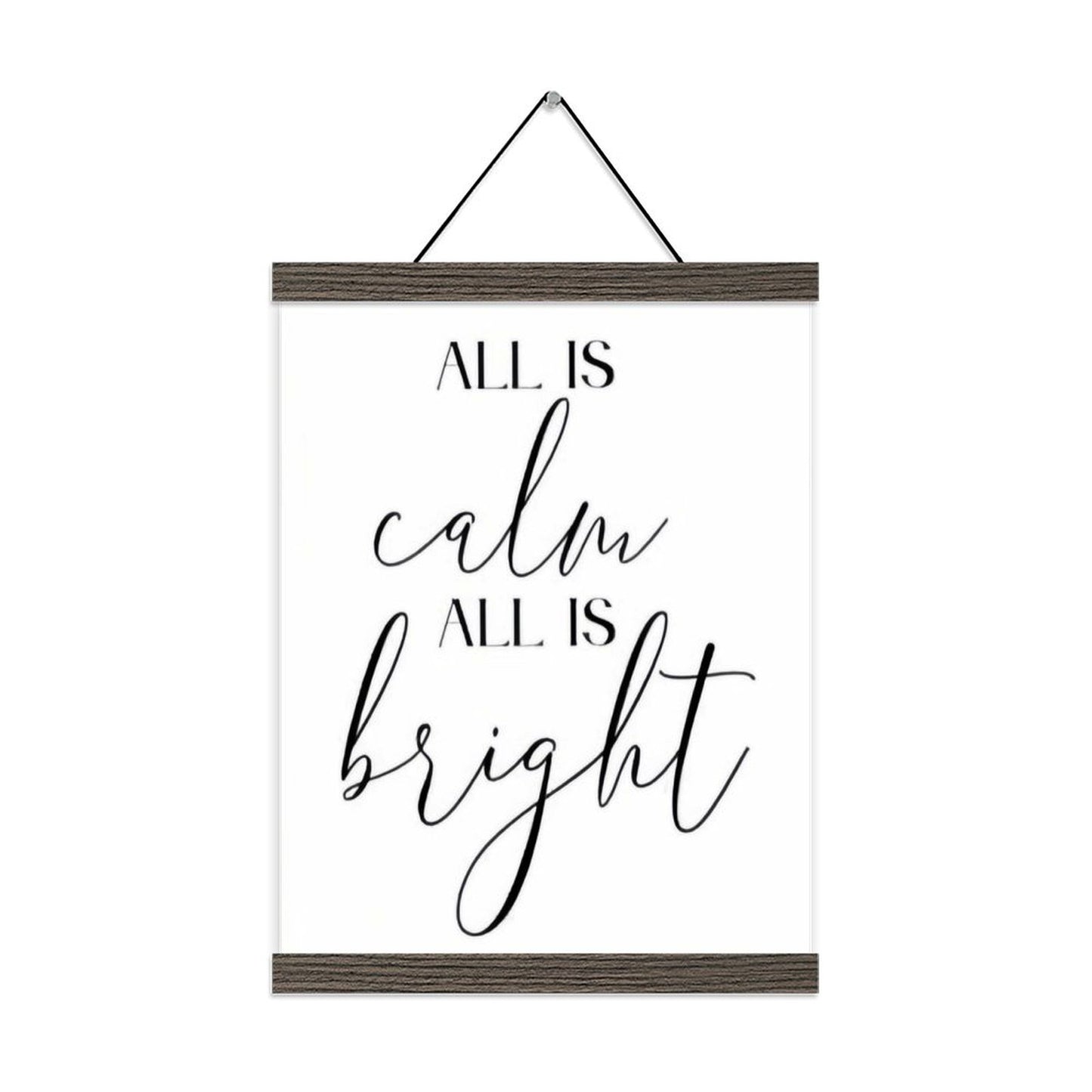 Custom Photo Prints with Magnetic Hanger Frame Canvas Poster Prints (Brown) - Printgiftyk