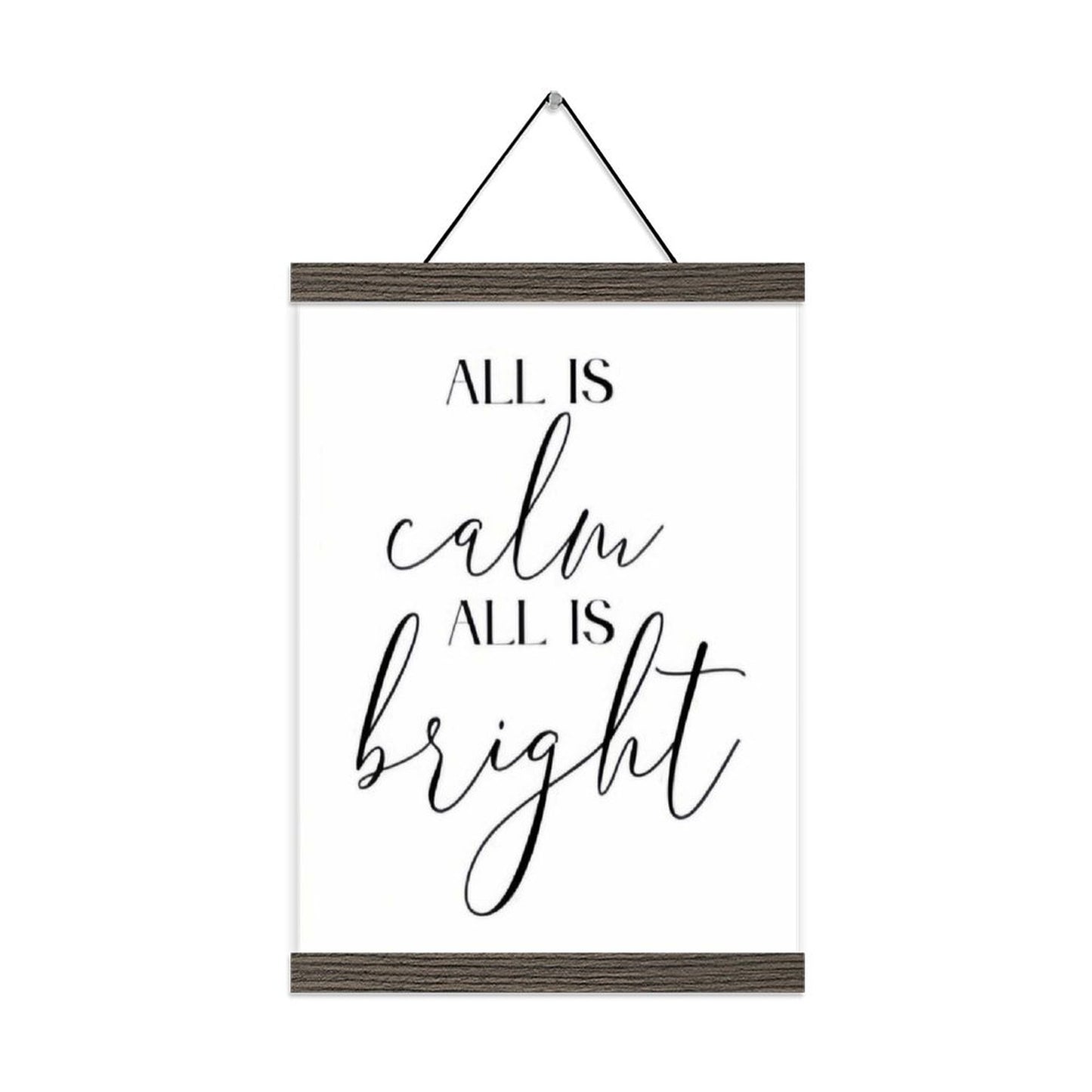 Custom Photo Prints with Magnetic Hanger Frame Canvas Poster Prints (Brown) - Printgiftyk