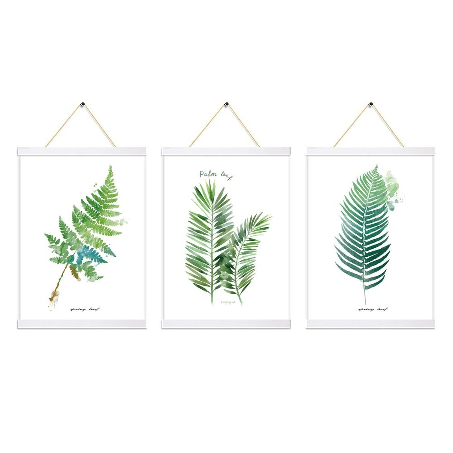3 Pack Custom Photo Prints with Magnetic Hanger Frame Canvas Poster Prints (White) - Printgiftyk