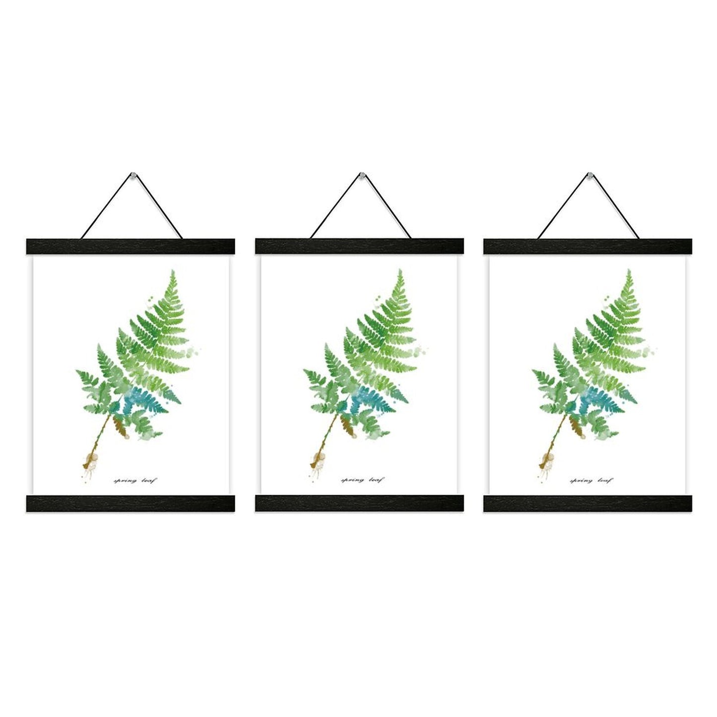 3 Pack Custom Photo Prints with Magnetic Hanger Frame Canvas Poster Prints (Black) - Printgiftyk