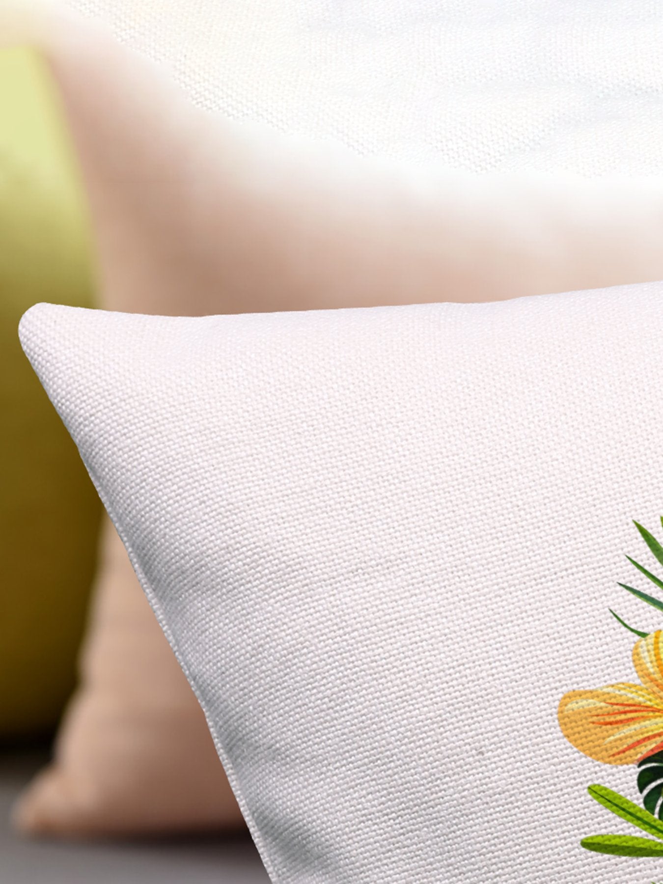 Happy Summer Pillowcase ,Throw Pillow Cover for Summer Vocation - Printgiftyk