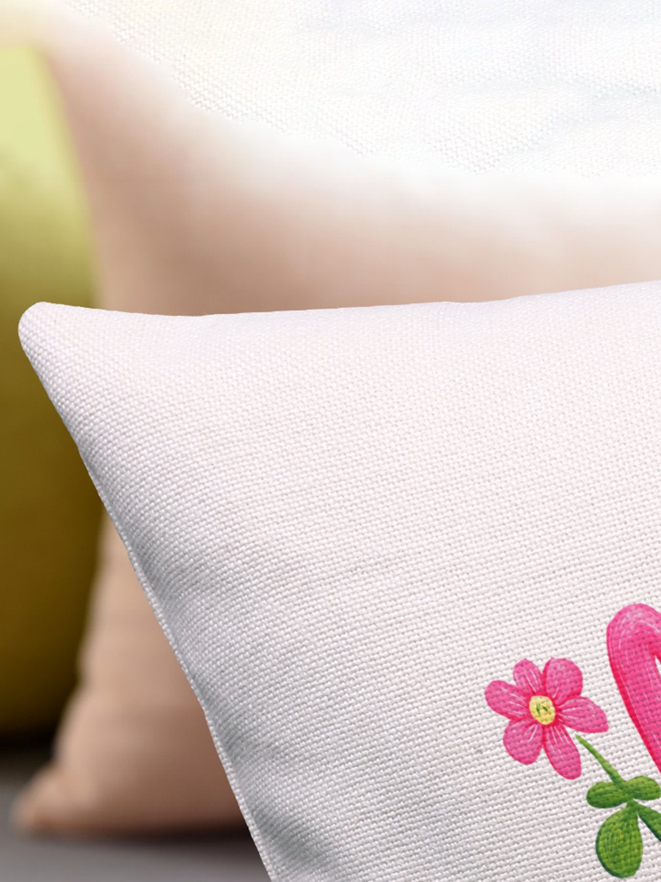 Custom Pillow with Picture & Text, Personalized Pillow Cover with Photo - Printgiftyk