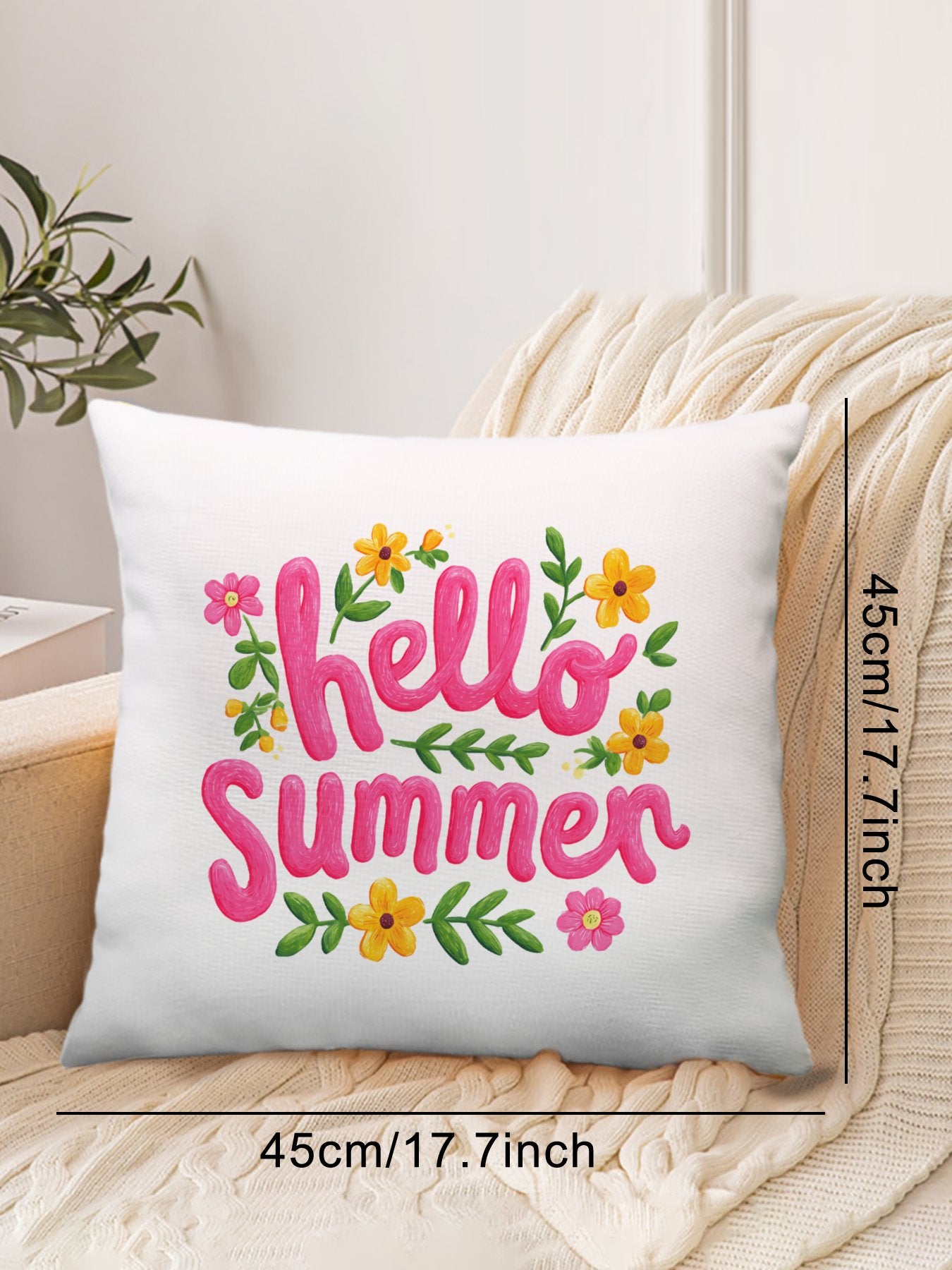 Custom Pillow with Picture & Text, Personalized Pillow Cover with Photo - Printgiftyk