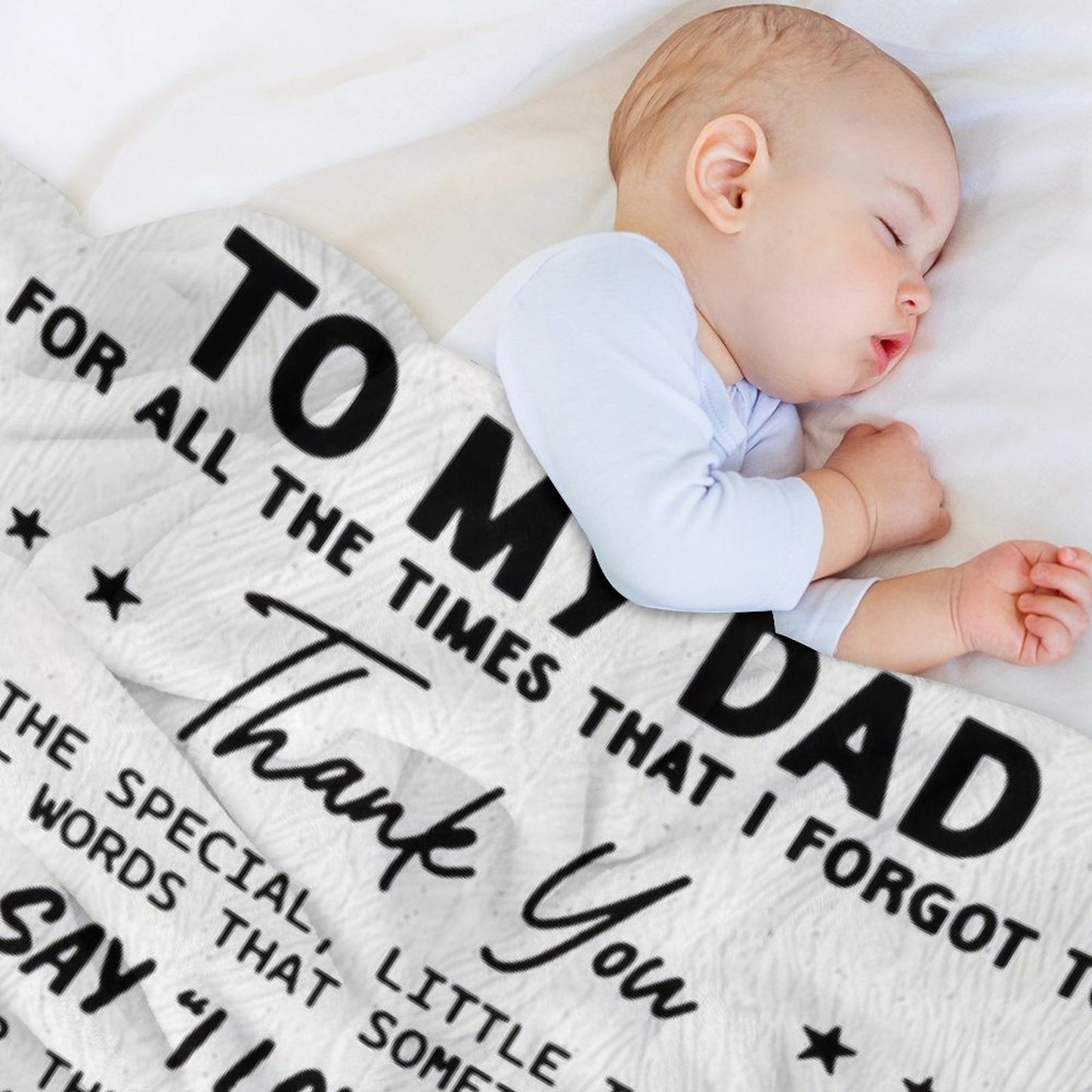 Gifts for Dad To My Dad Blanket from Son Best Gift for Fathers Day Birthday Christmas - Printgiftyk