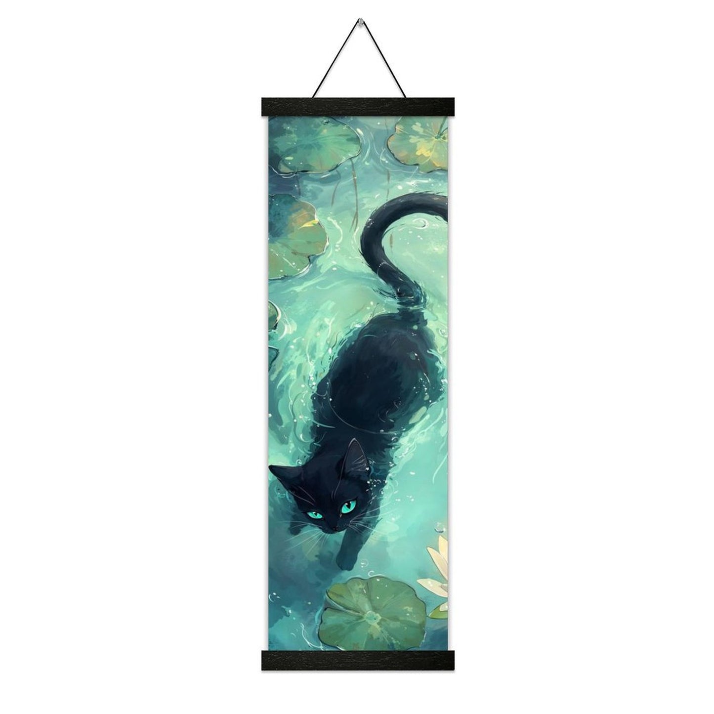 Custom Photo Prints with Magnetic Hanger Frame Canvas Poster Prints (Black) - Printgiftyk