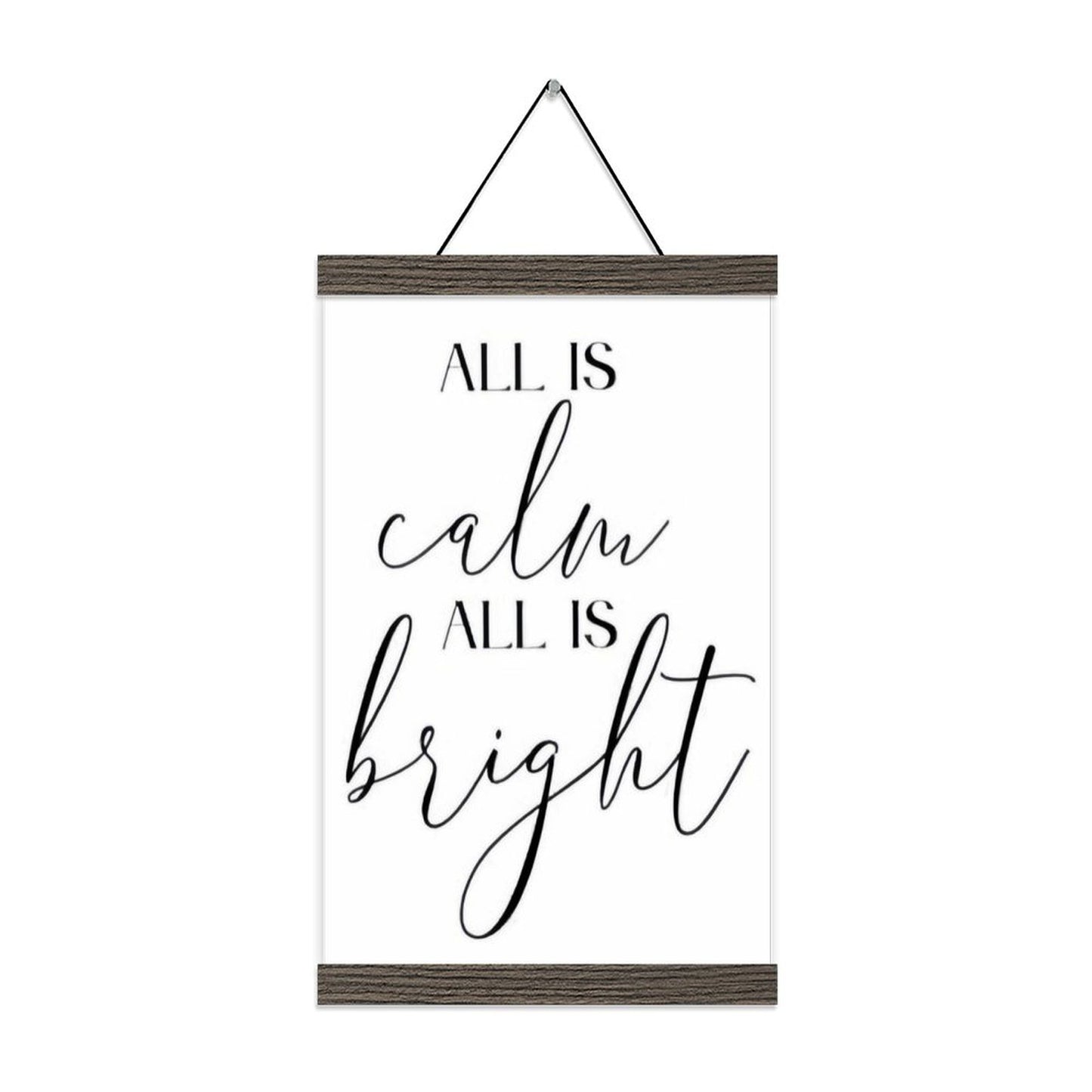 Custom Photo Prints with Magnetic Hanger Frame Canvas Poster Prints (Brown) - Printgiftyk