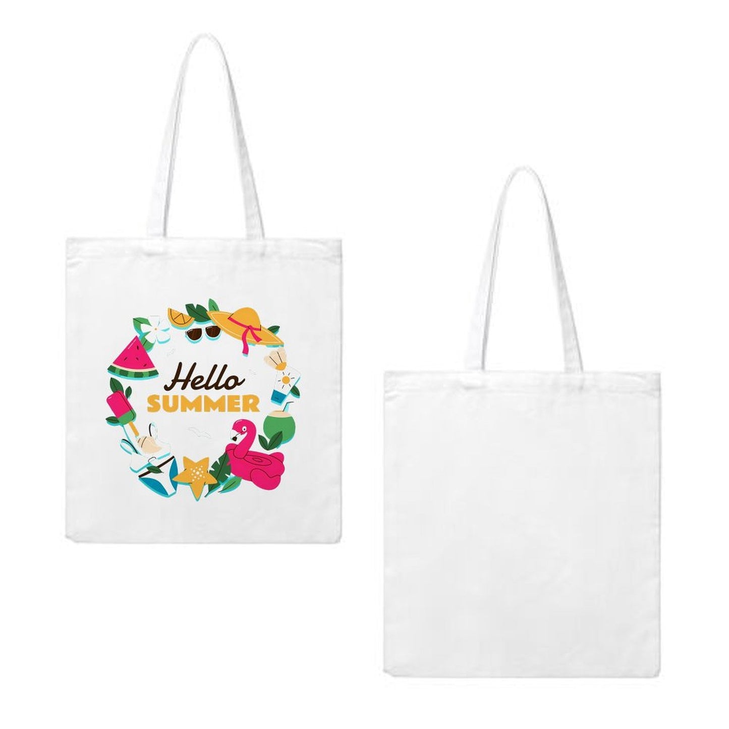 Custom Canvas Tote Bags for Women Personalized Grocery Tote Bags with Your Photo Logo Text - Printgiftyk