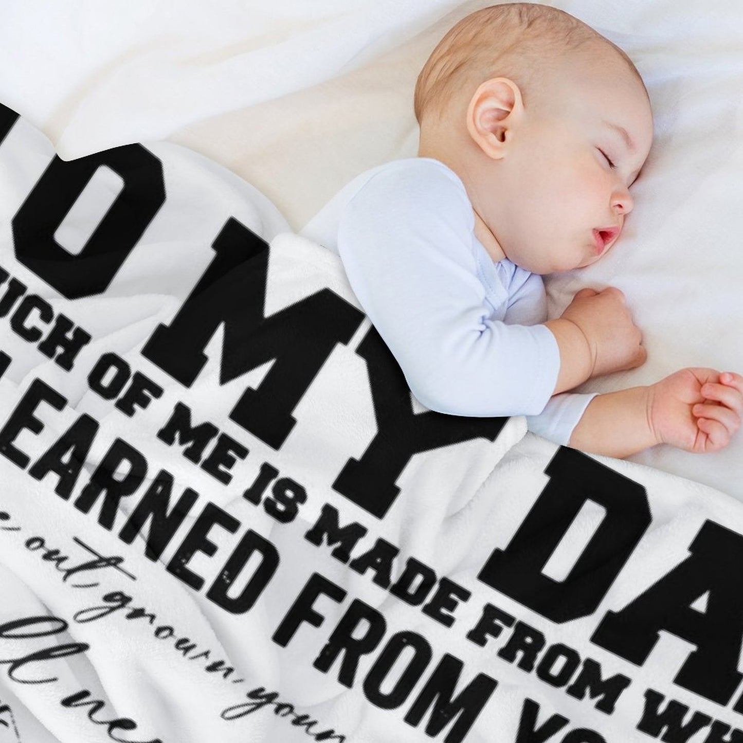 To My Dad Blanket Gifts for Dad from Child Best Gift for Fathers Day Birthday Christmas - Printgiftyk