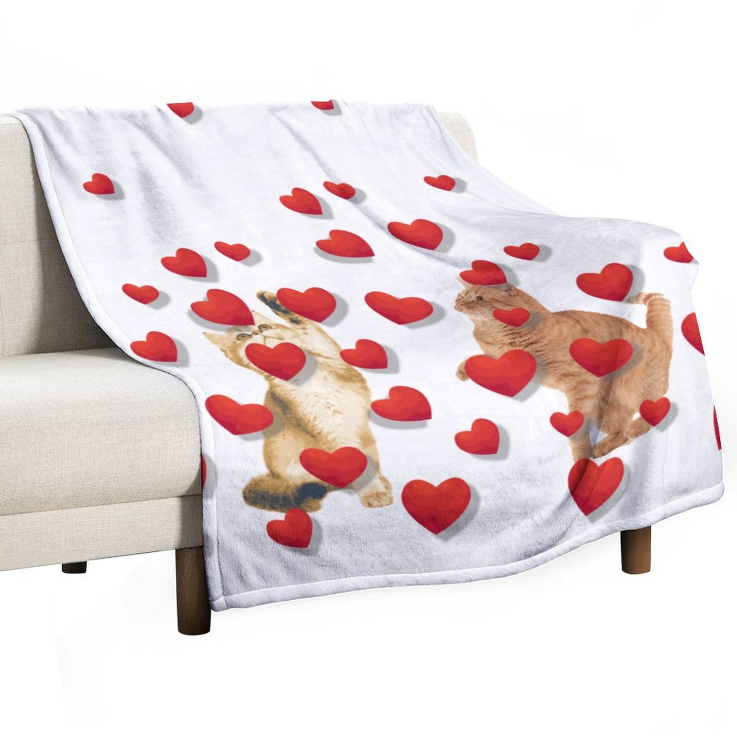 Custom Pet Blanket Personalized Photos Text Throws Blankets for Couple Lover Woman Men - Printgiftyk