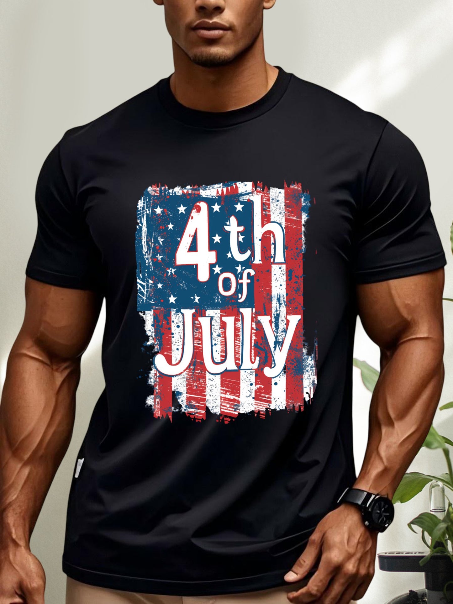 American Flag Shirts 4th of July Short SleeveT-Shirt for Men & Women - Printgiftyk