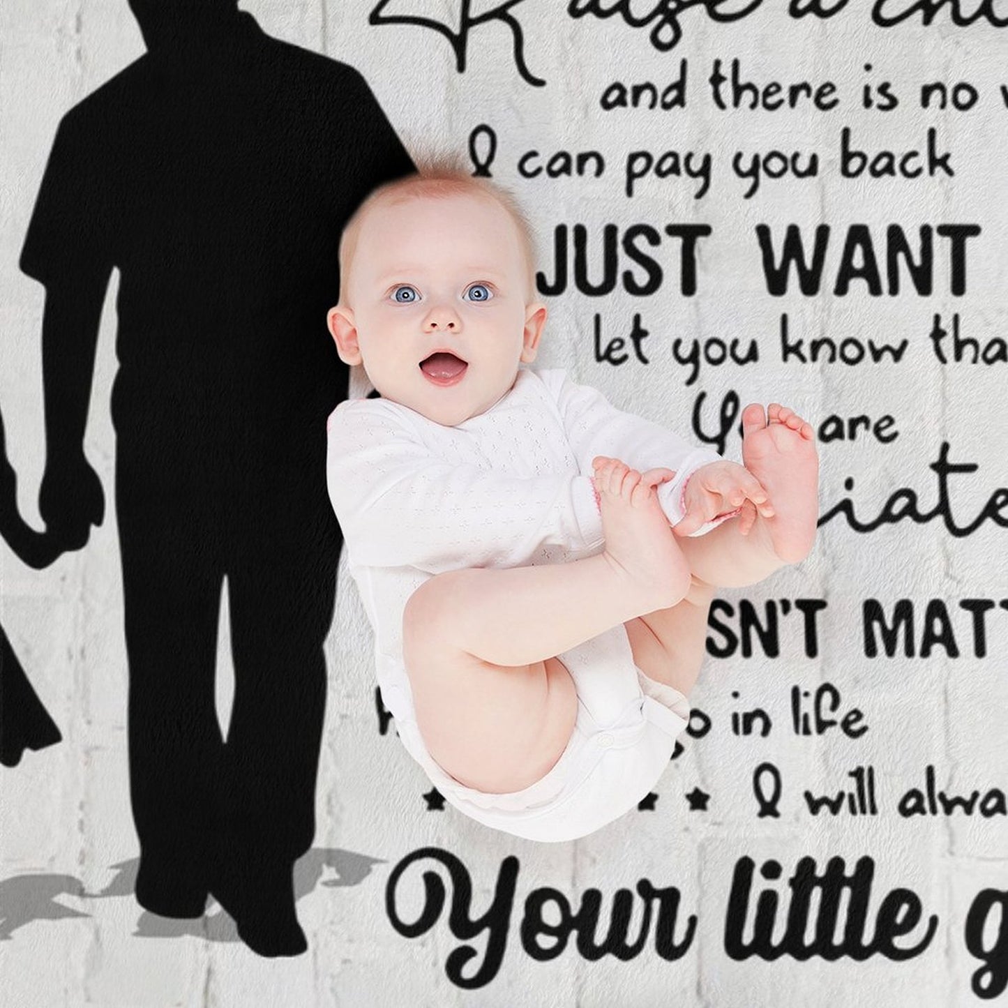 Gifts for Dad from Daughter to My Dad Blanket Best Gift for Fathers Day Birthday Christmas Valentines Day - Printgiftyk