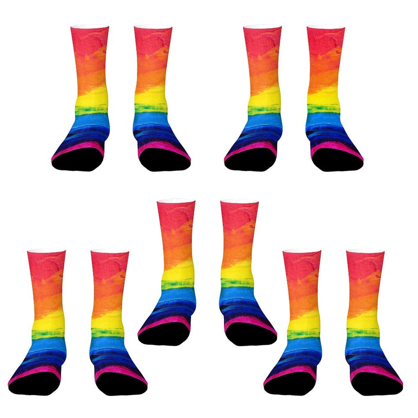 Custom Socks with Picture Text, Personalized Unisex Sock Gifts for Men Women - Printgiftyk