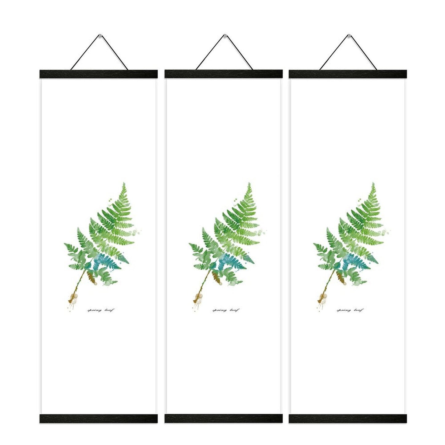3 Pack Custom Photo Prints with Magnetic Hanger Frame Canvas Poster Prints (Black) - Printgiftyk