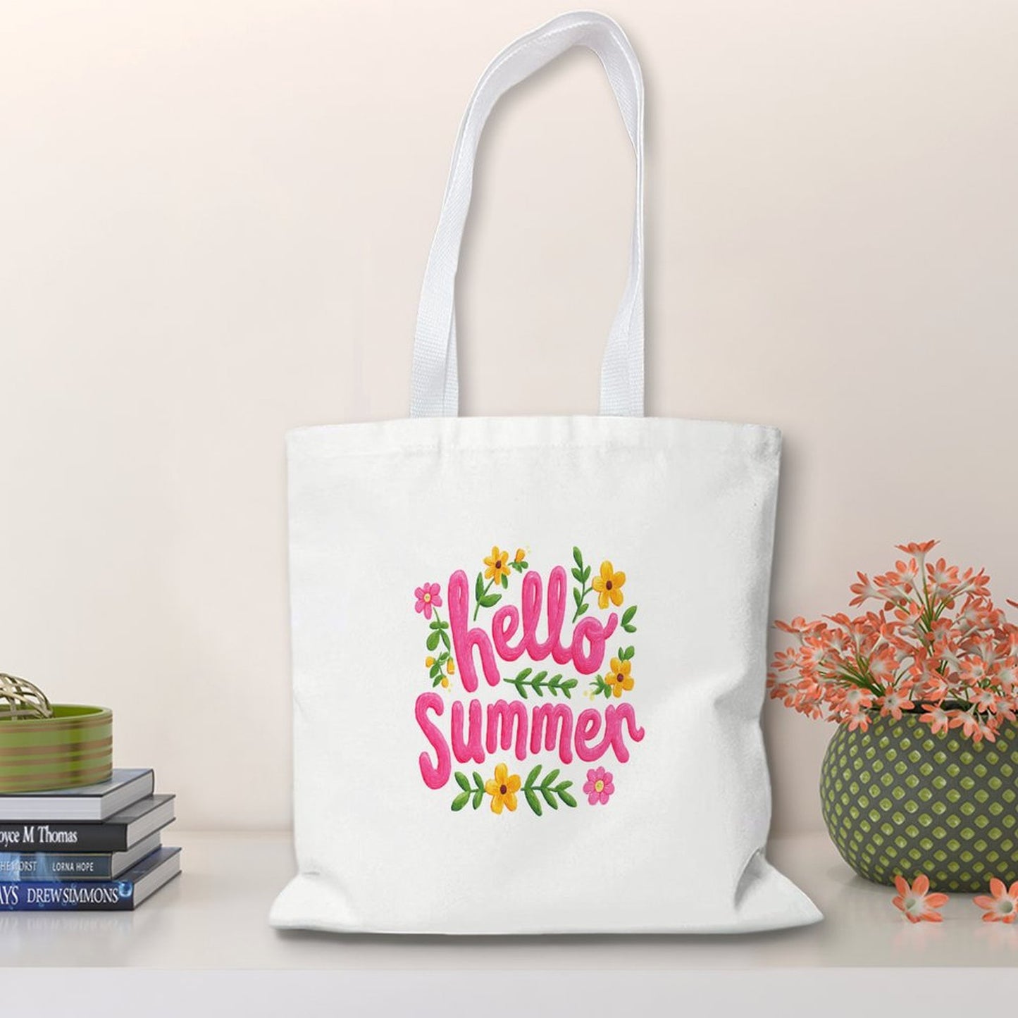 Custom Canvas Tote Shopping Bag for Women Personalized Grocery Tote Bags with Your Photo Logo Text - Printgiftyk