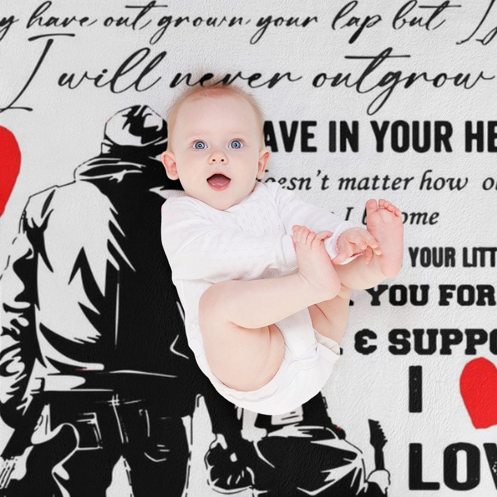 To My Dad Blanket Gifts for Dad from Child Best Gift for Fathers Day Birthday Christmas - Printgiftyk