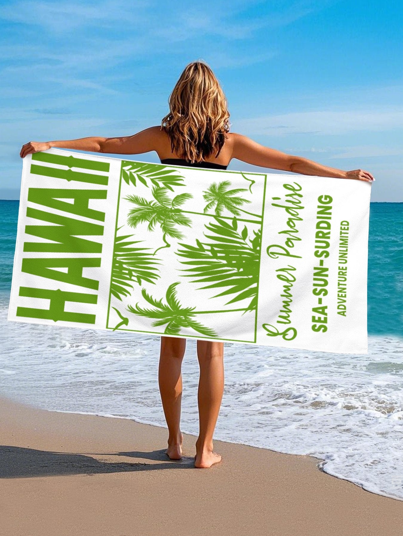 Summer Hawaii Beach Towel for Adult Men Women - Printgiftyk