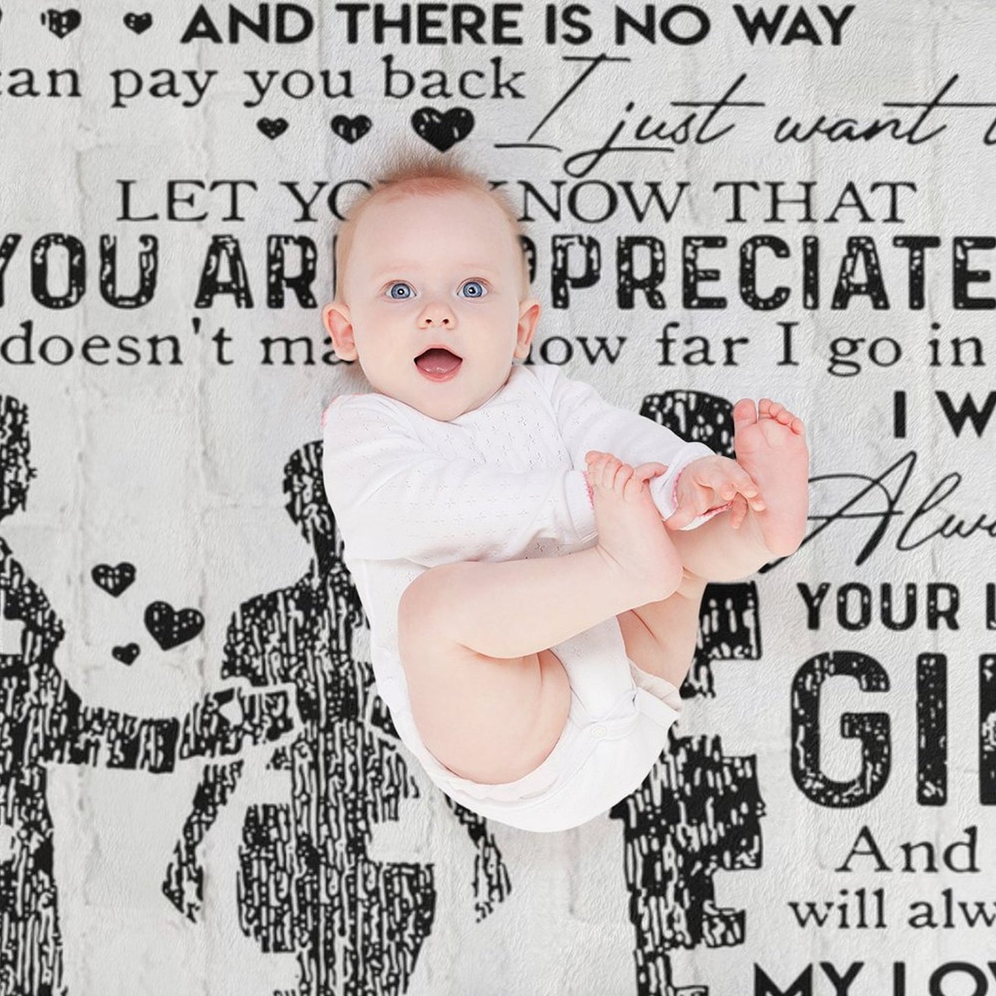 Parent Gifts Dad and Mom Blanket for Parents from Daughter Soft Flannel Throw Blanket - Printgiftyk