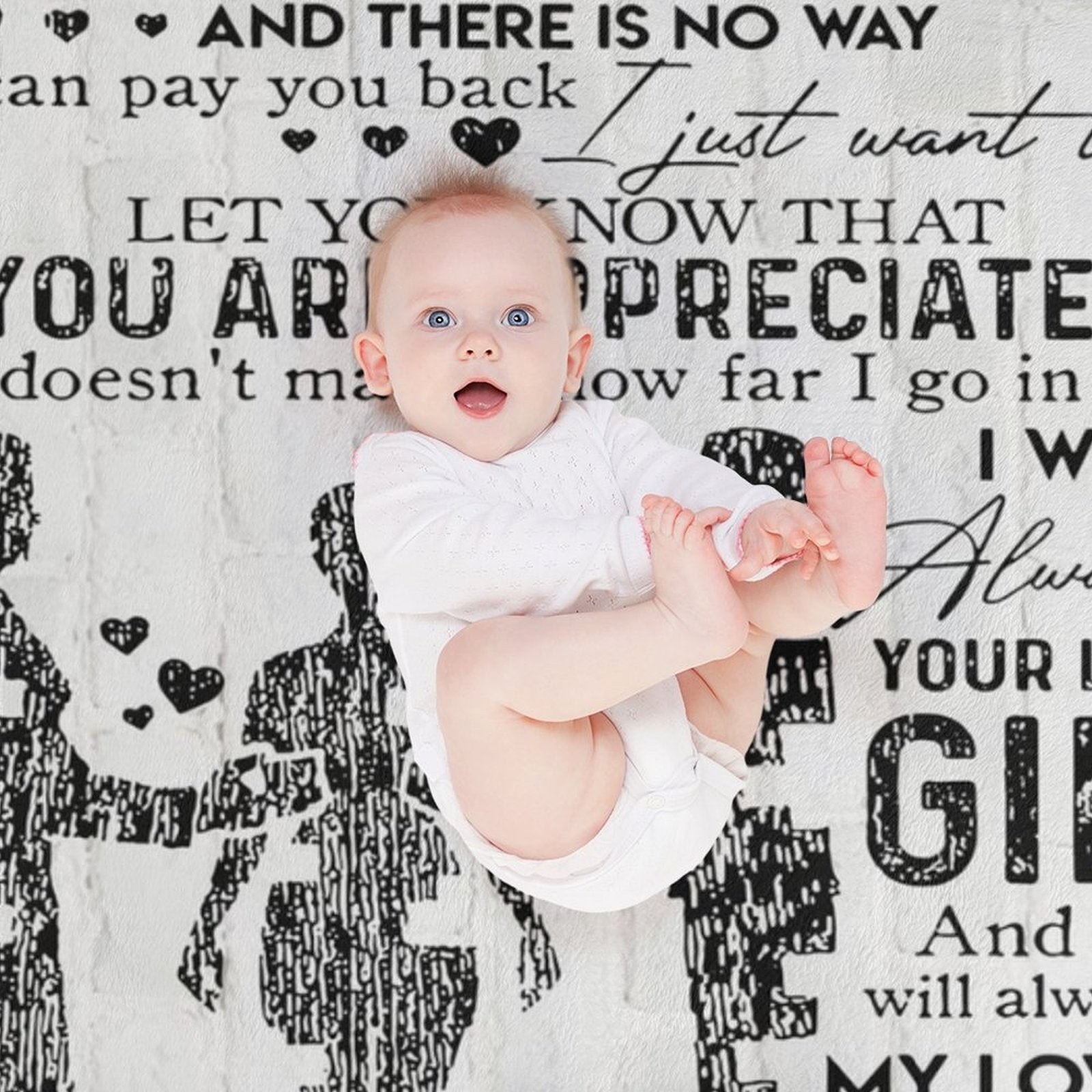Parent Gifts Dad and Mom Blanket for Parents from Daughter Soft Flannel Throw Blanket - Printgiftyk