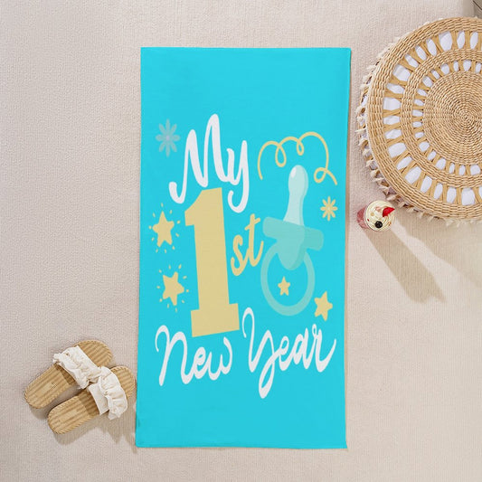 One Year Birthday Beach Towels for Kids - Printgiftyk