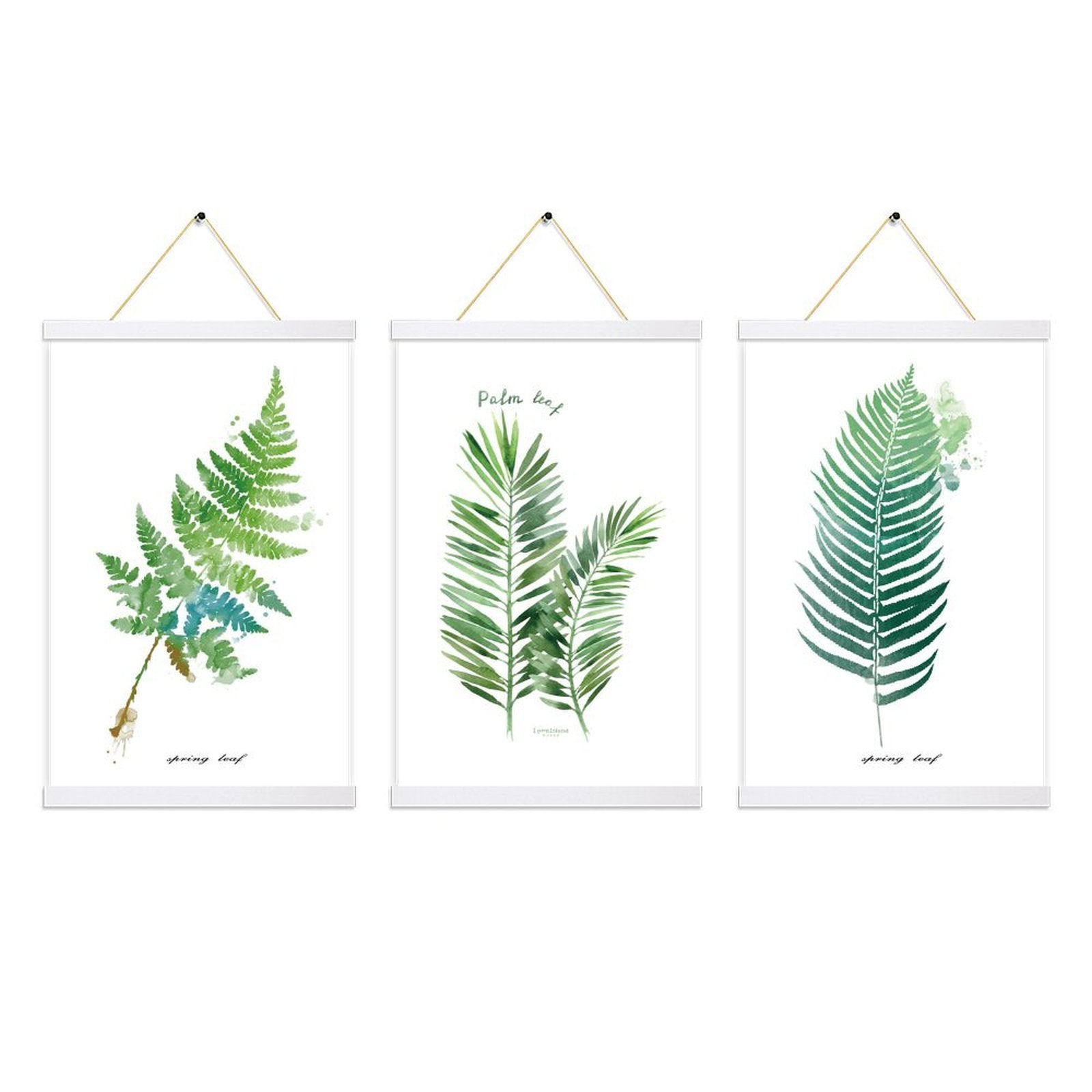 3 Pack Custom Photo Prints with Magnetic Hanger Frame Canvas Poster Prints (White） - Printgiftyk