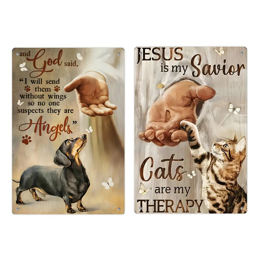 Custom Metal Tin Sign With Your Own Image/Text/Logo 2 Pieces , Packed in Cartons - Printgiftyk
