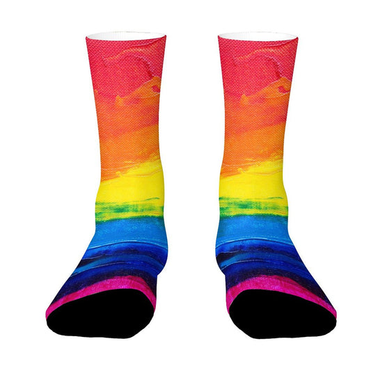 Custom Socks with Picture Text, Personalized Unisex Sock Gifts for Men Women - Printgiftyk